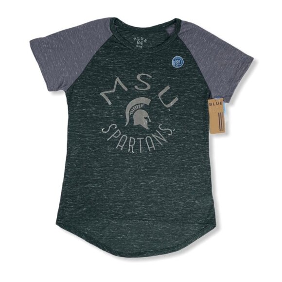 Blue 84 Confetti Raglan Sleeve Women's T-Shirt Dark Forest - Picture 1 of 8